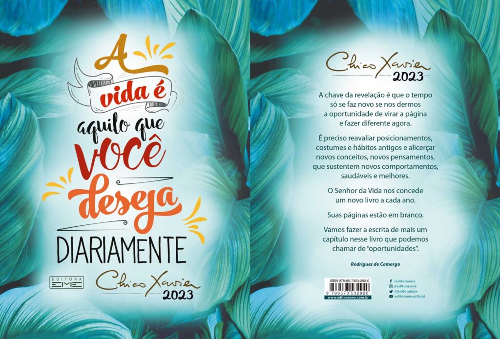 Agenda Chico Xavier 2023 Wire-o capa dura - Editora EME - Livros Espiritas