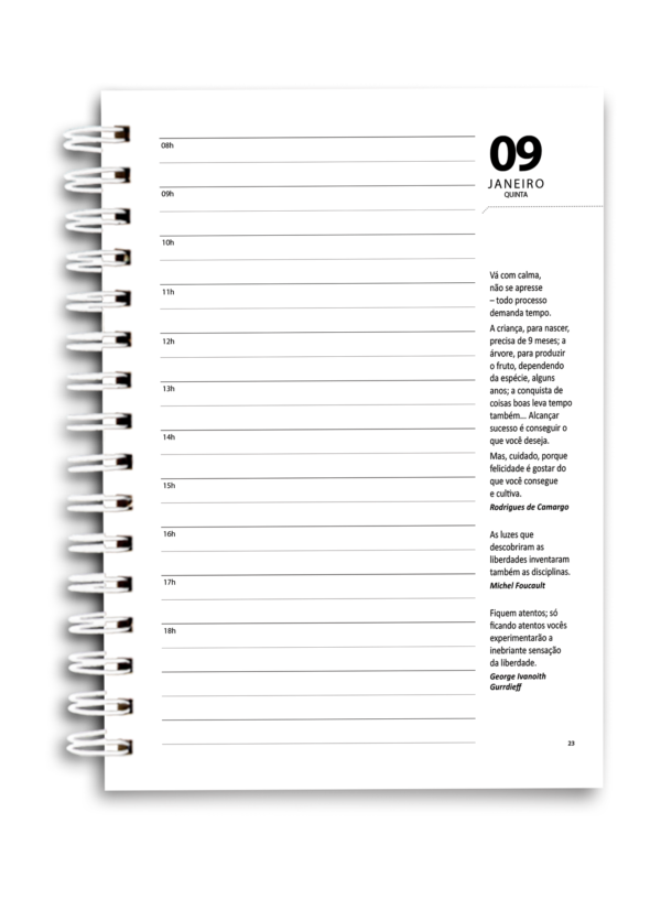Agenda Todo dia 2025 - Wire-o capa dura - Image 4