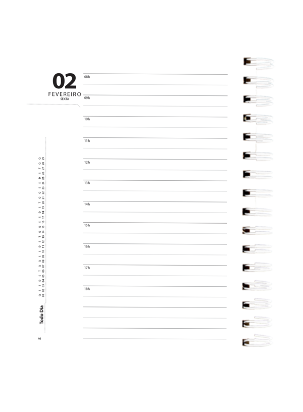 Agenda Todo dia Bolso capa dura 2024 - Image 4