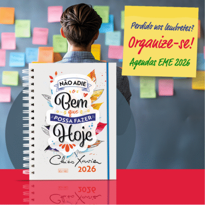 Agenda Chico Xavier 2026 Wire-o capa dura