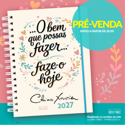 Agenda Chico Xavier 2027 Wire-o capa dura