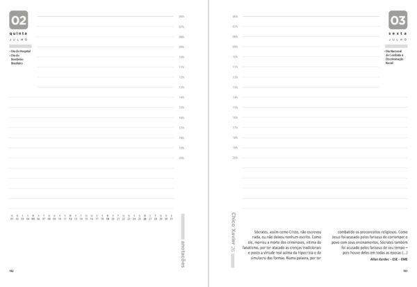 Agenda Chico Xavier 2026 Wire-o capa dura - Image 6
